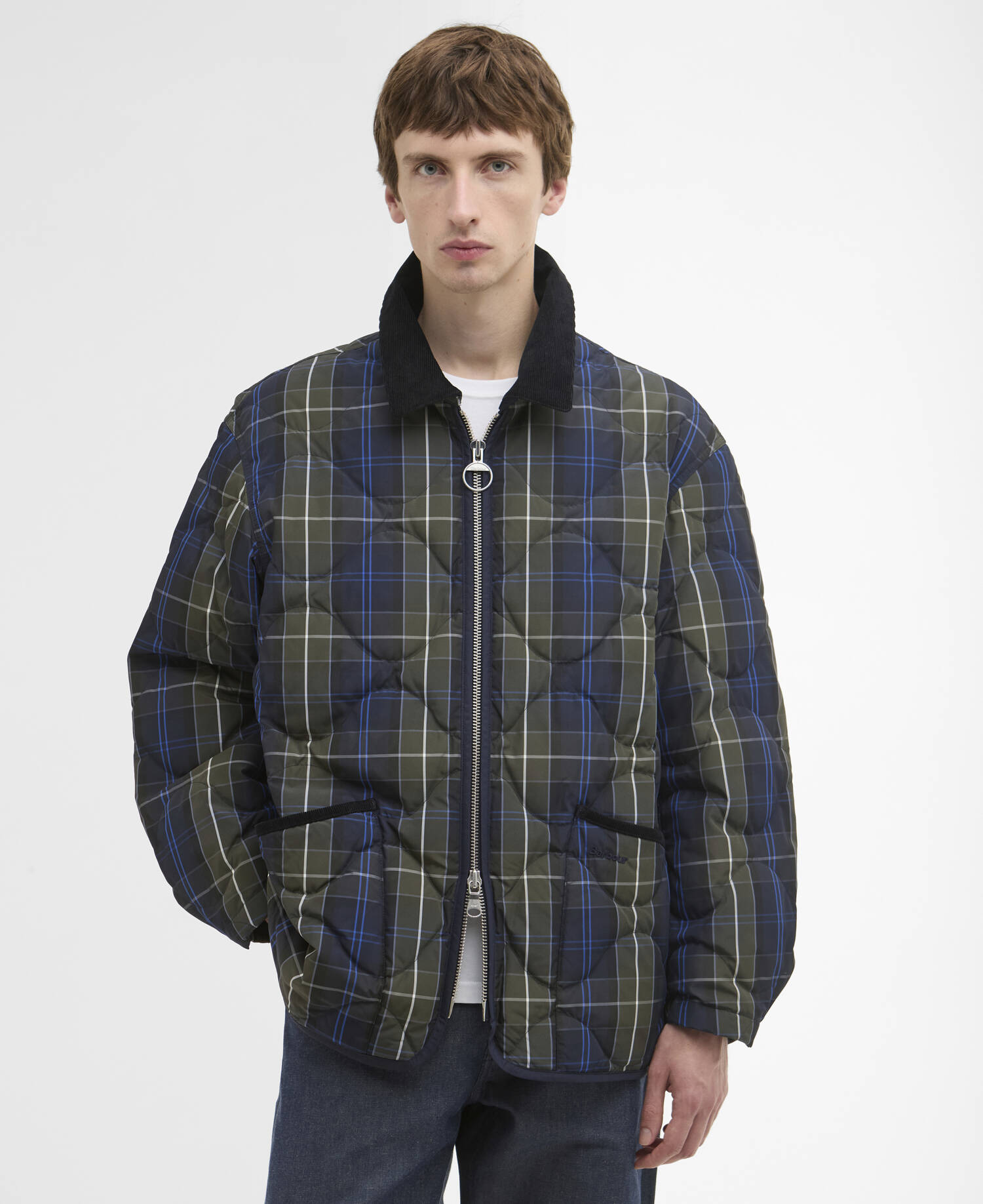 Barbour x ARKET Tartan Quilted Jacket image number 0