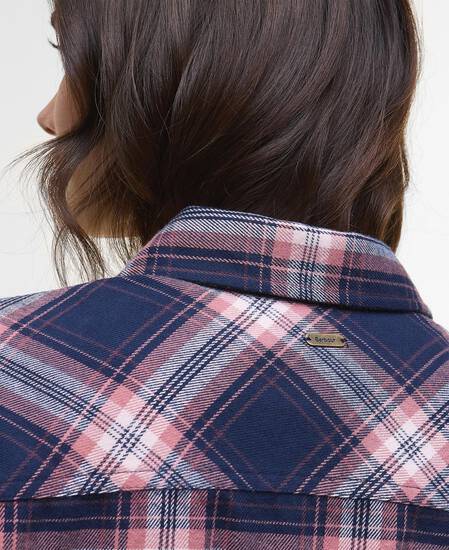 Highfield Relaxed Long-Sleeved Shirt Multi Check Navy/Arabesque