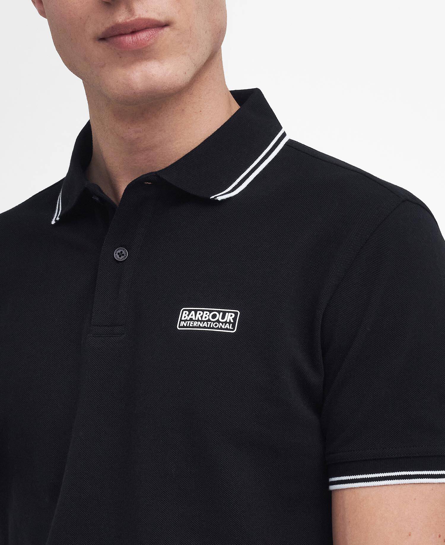 Evan Short-Sleeved Polo Shirt Classic Black image number 3