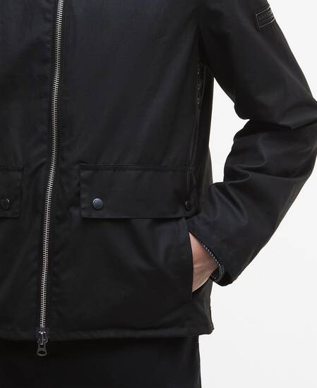 Marker Waxed Jacket Black