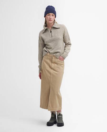 Lavensdale Half-Zip Jumper Oatmeal