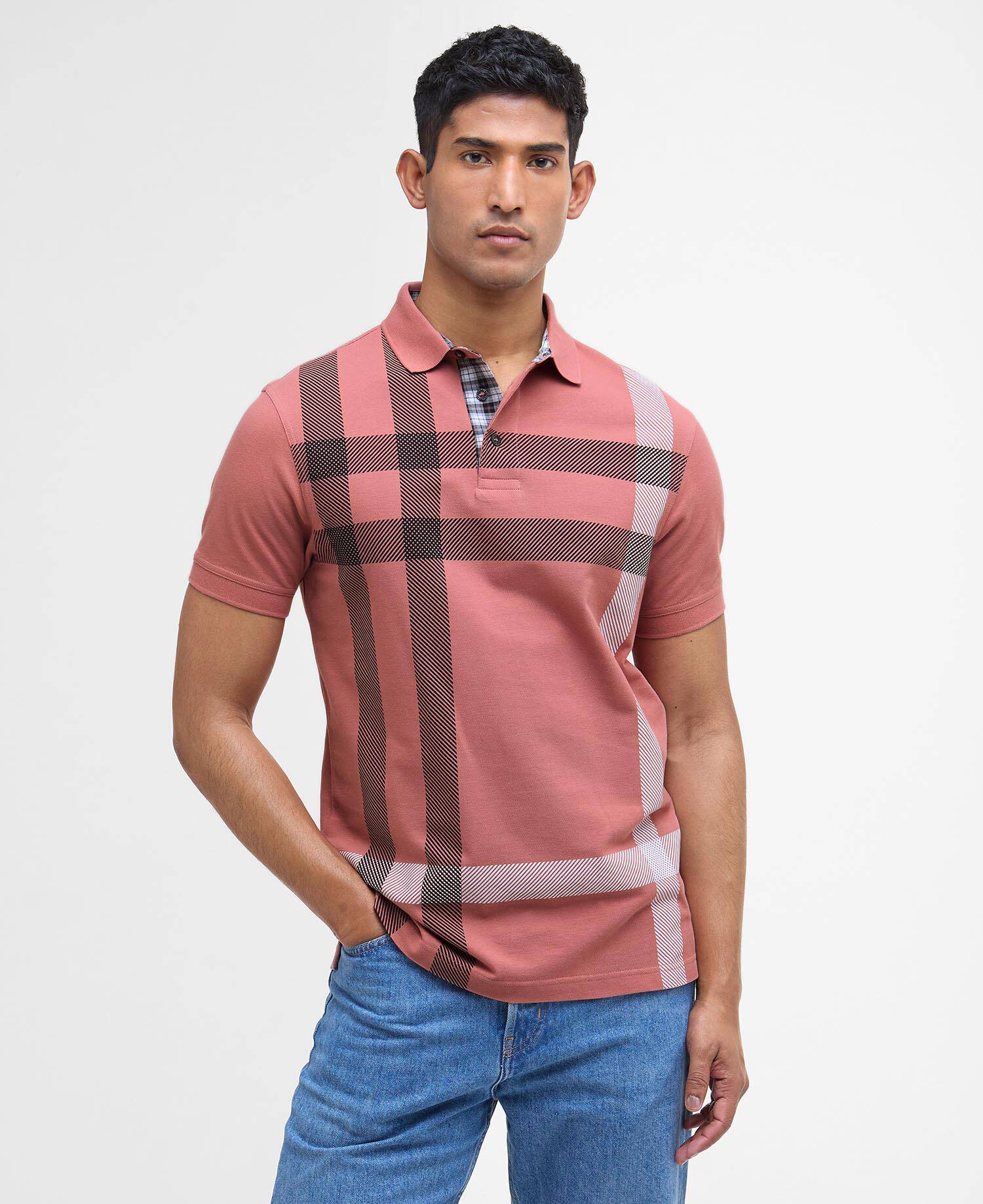 Blaine Tartan Short-Sleeved Polo Shirt image number 0