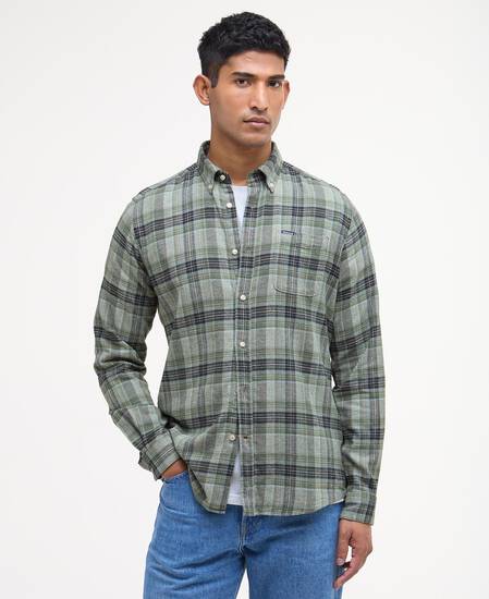 Ashroad Tailored Long-Sleeved Shirt Thyme