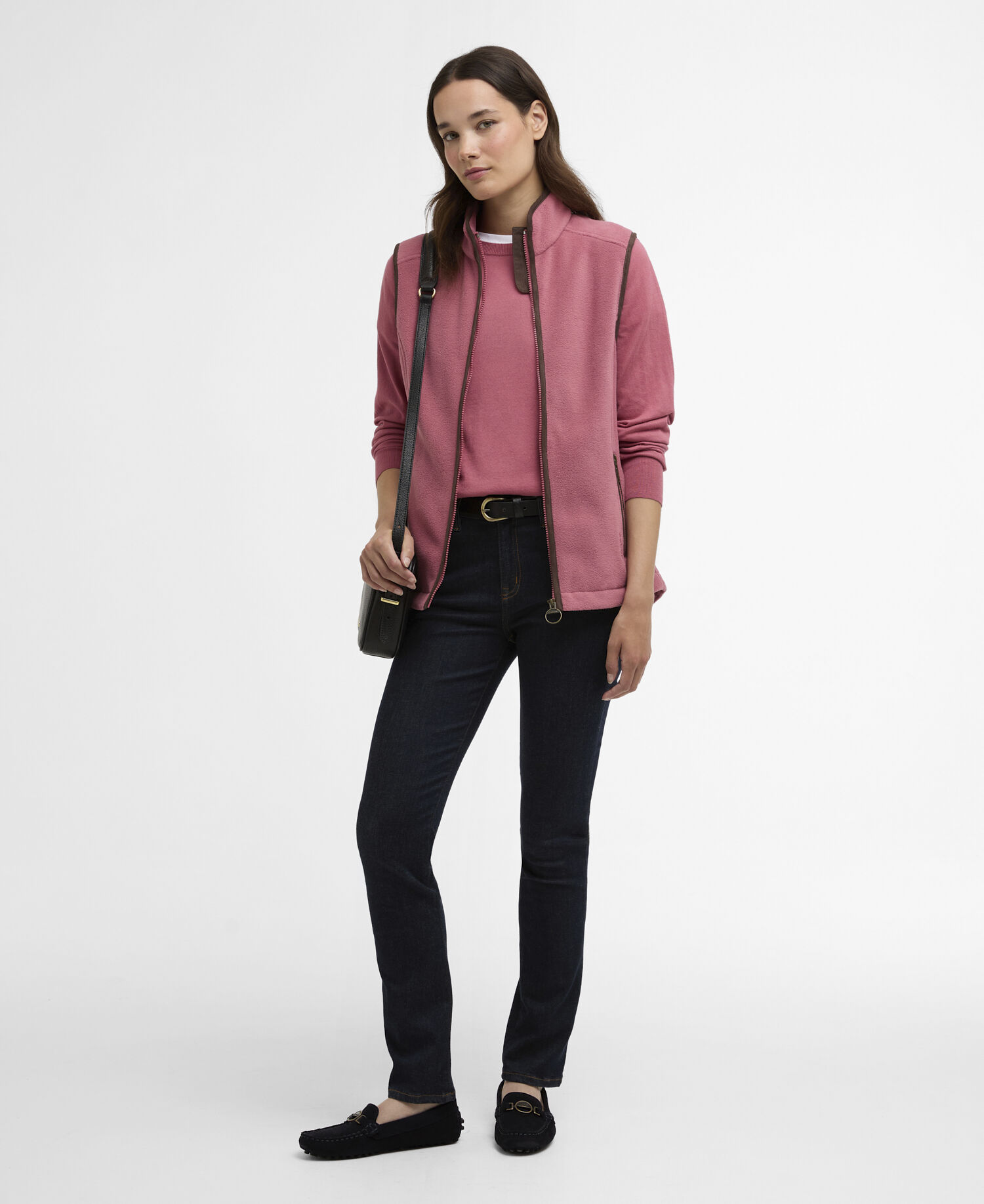 Country Colton Fleece Gilet Wildberry