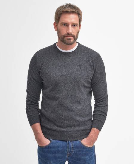 Essential Crew Neck Jumper Charcoal