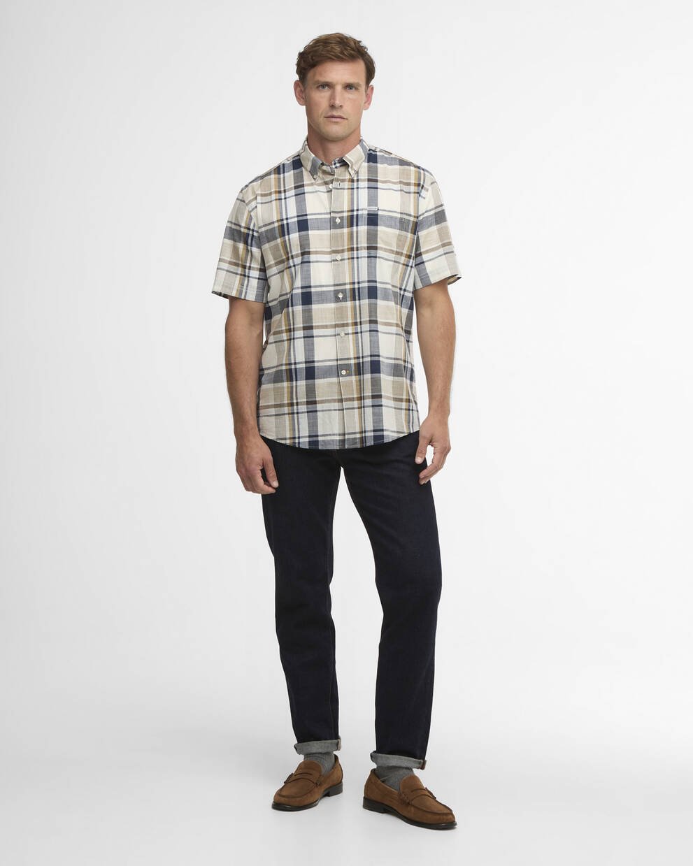 Swinfell Checked Regular Short-Sleeved Shirt