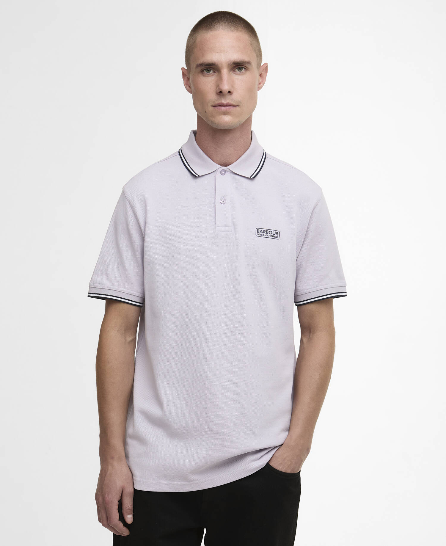 Evan Short-Sleeved Polo Shirt Thistle image number 0
