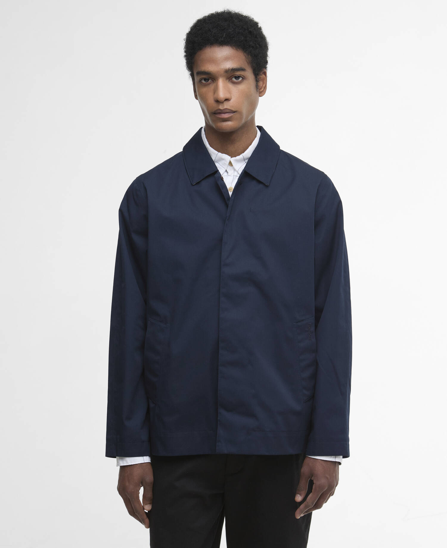 Short Rokig Waterproof Jacket Navy/Highland Loch image number 0