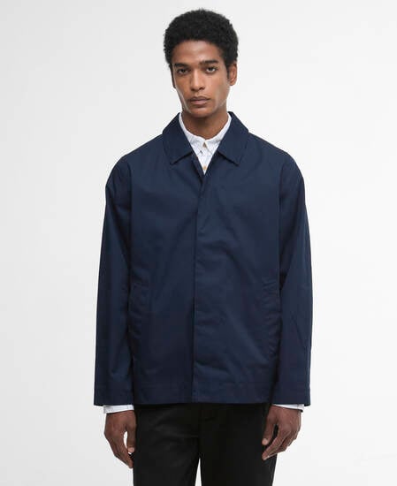 Short Rokig Waterproof Jacket Navy/Highland Loch