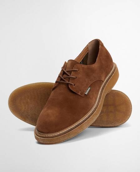 Harefield Derby Shoe Toffee Suede