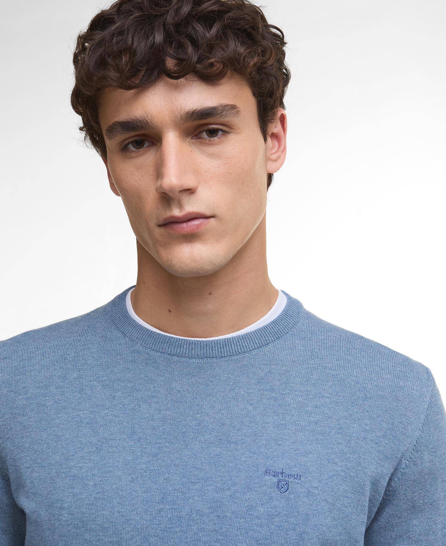 Pima Cotton Crew Neck Jumper image number 3