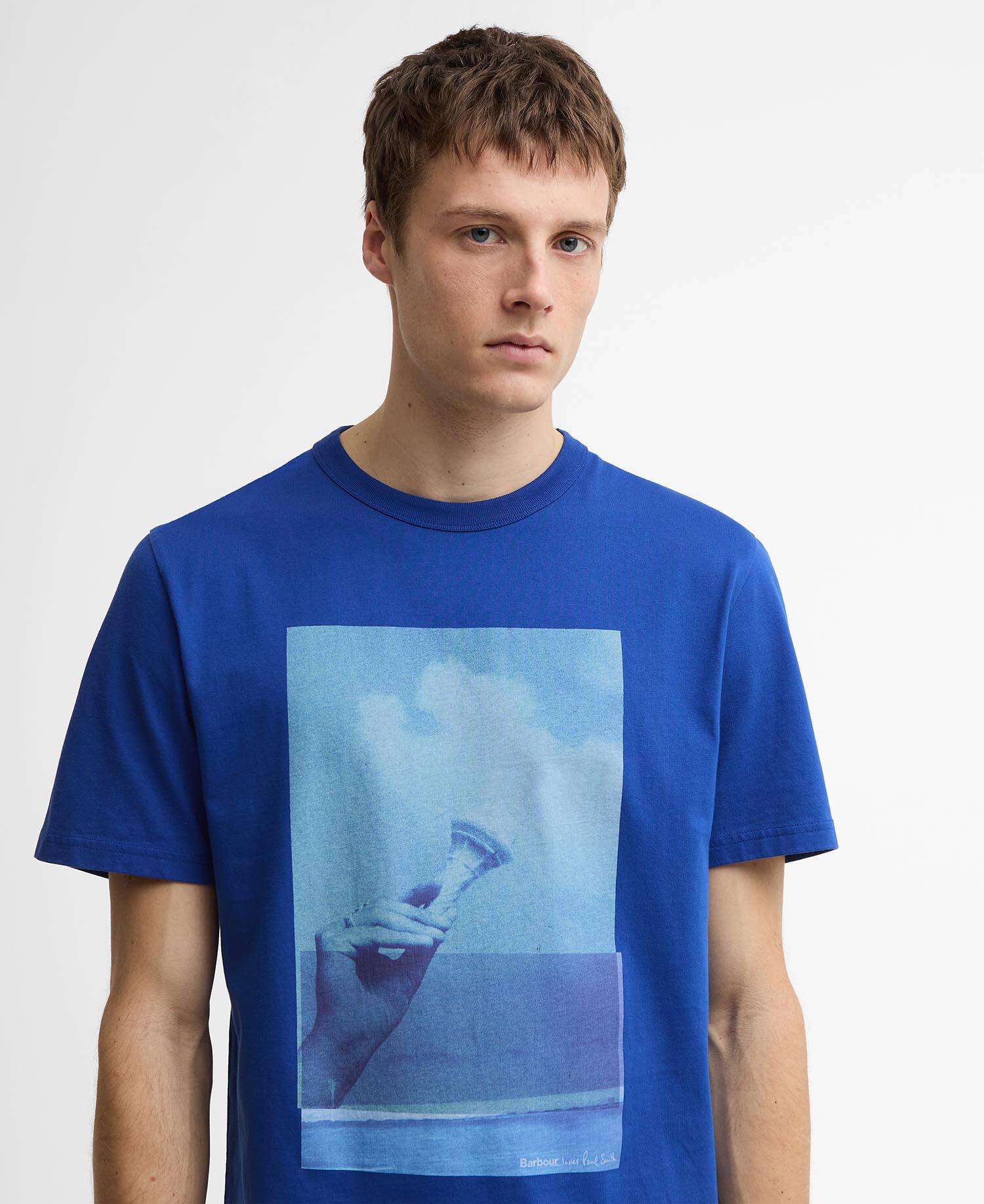 Paul Smith Loves Barbour Scoop T-Shirt Royal image number 3