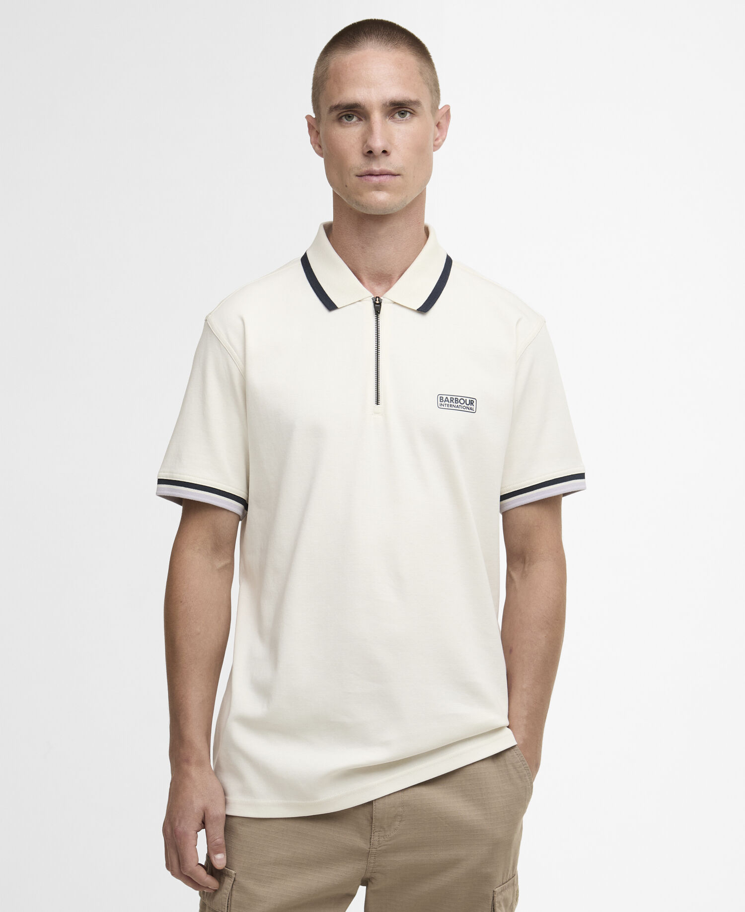 Panter Interlock Polo Whisper White