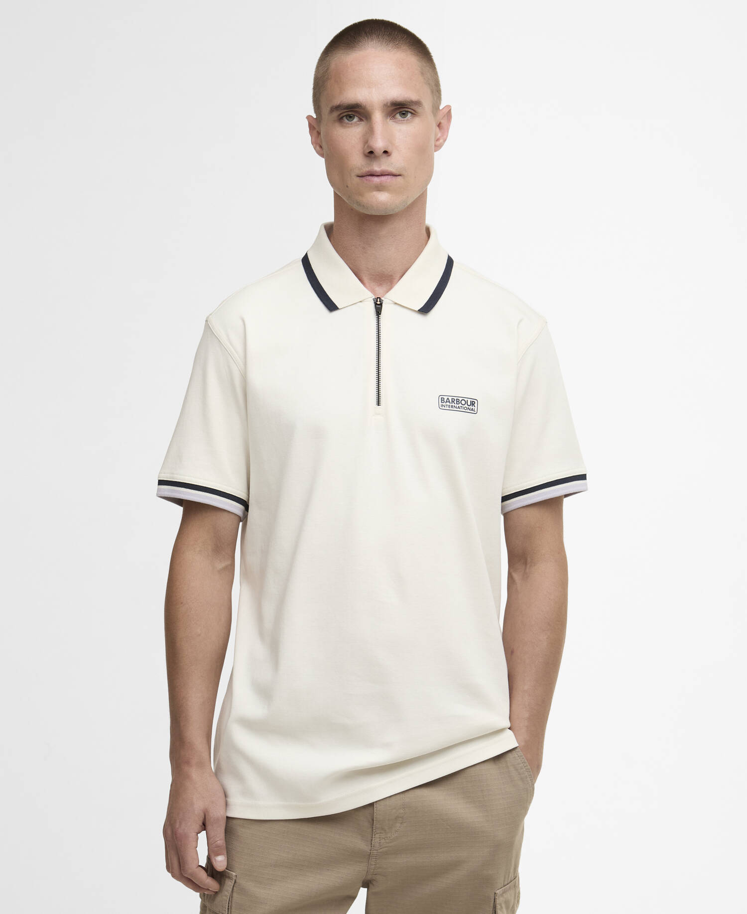 Panter Interlock Polo Whisper White image number 0