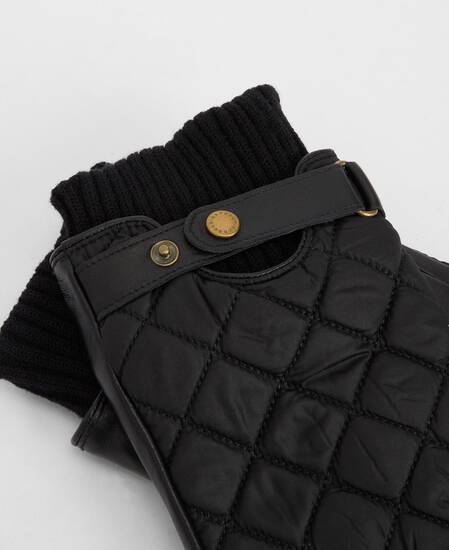 Singsby Quilted Waterproof Gloves Black