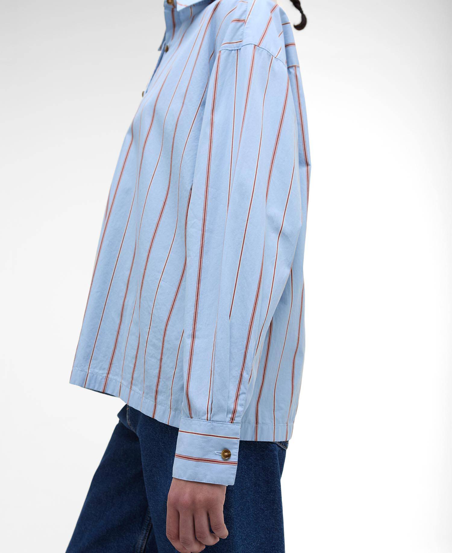 Saffron Striped Relaxed Shirt image number 4