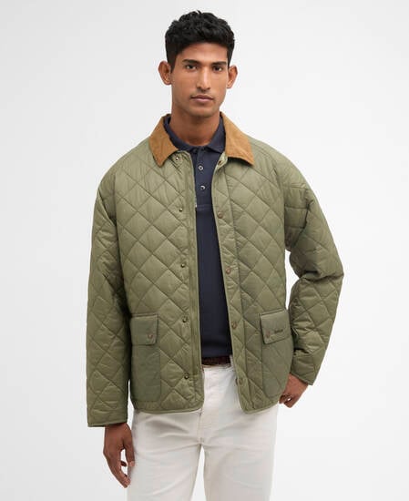 City Bedale Quilted Jacket Dusty Olive