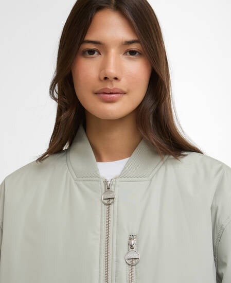 Kuala Showerproof Bomber Jacket Glacier Grey