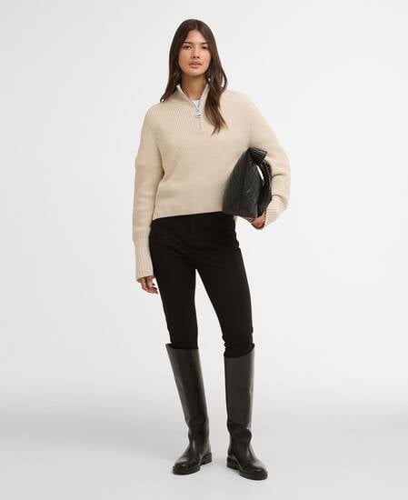 Kennedy Knitted Jumper Bone White