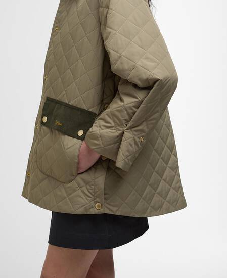 Corinne Quilted Jacket Dusky Green/Ancient