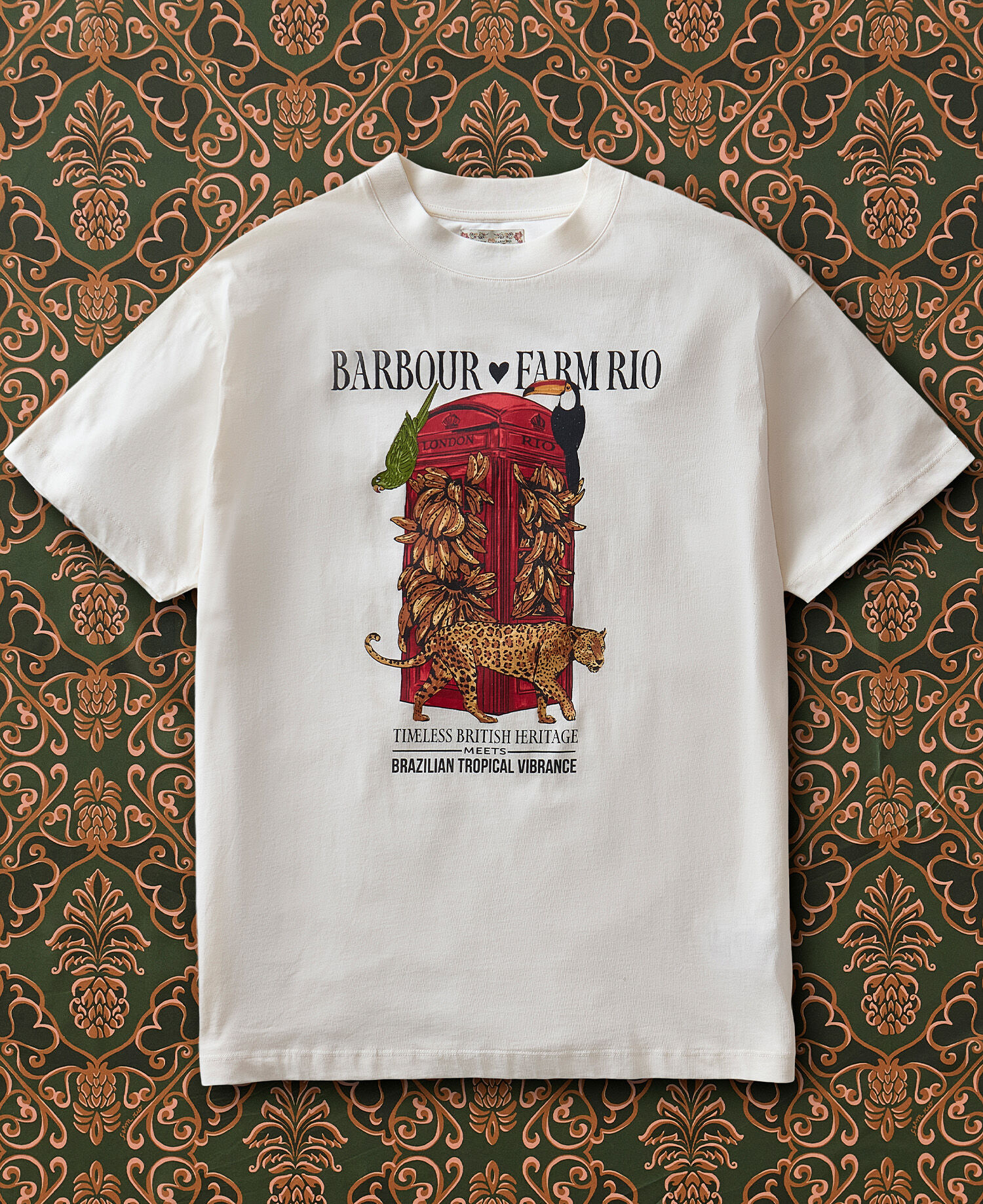 Barbour FARM Rio Maria Clara Graphic T-Shirt Off White