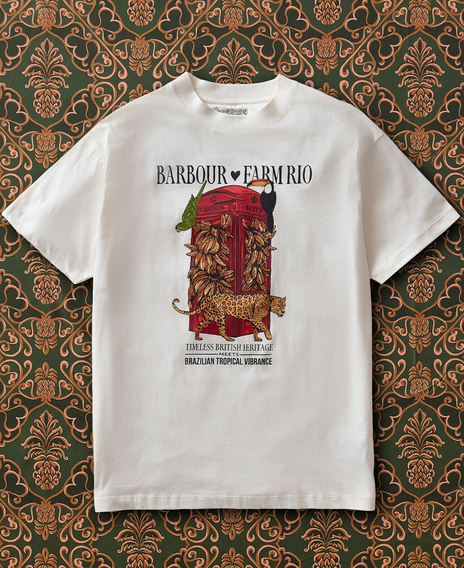 Barbour FARM Rio Maria Clara Graphic T-Shirt Off White image number 0