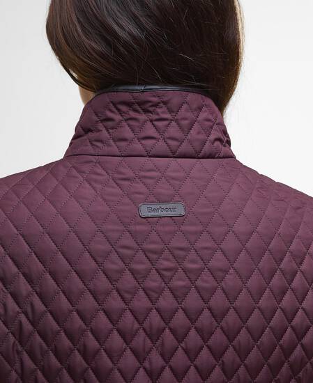 Dahlia Quilted Jacket Black Cherry