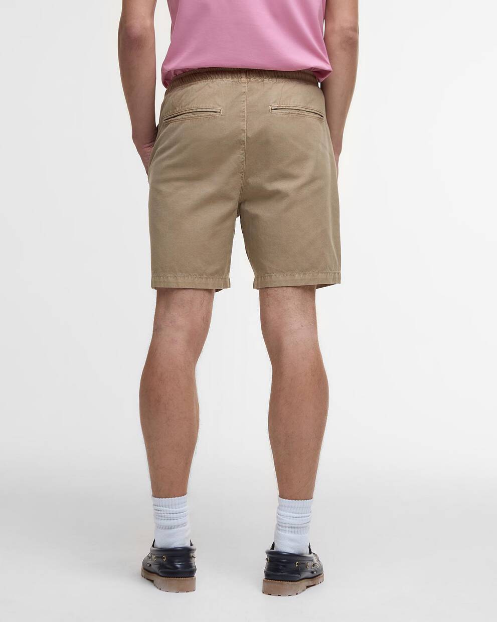 Washed Oxford Relaxed Shorts