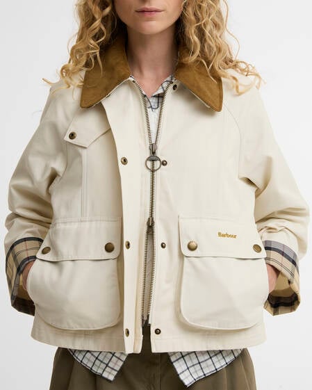 Cropped Beadnell Casual Jacket Light Pearl/Dress/Beige