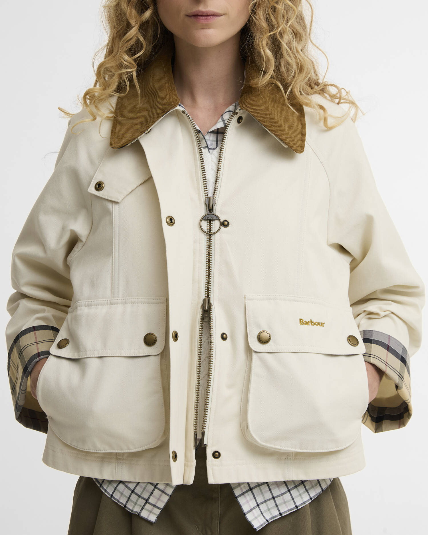 Cropped Beadnell Casual Jacket Light Pearl/Dress/Beige image number 5