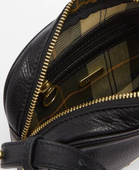 Daphne Leather Crossbody Bag Black
