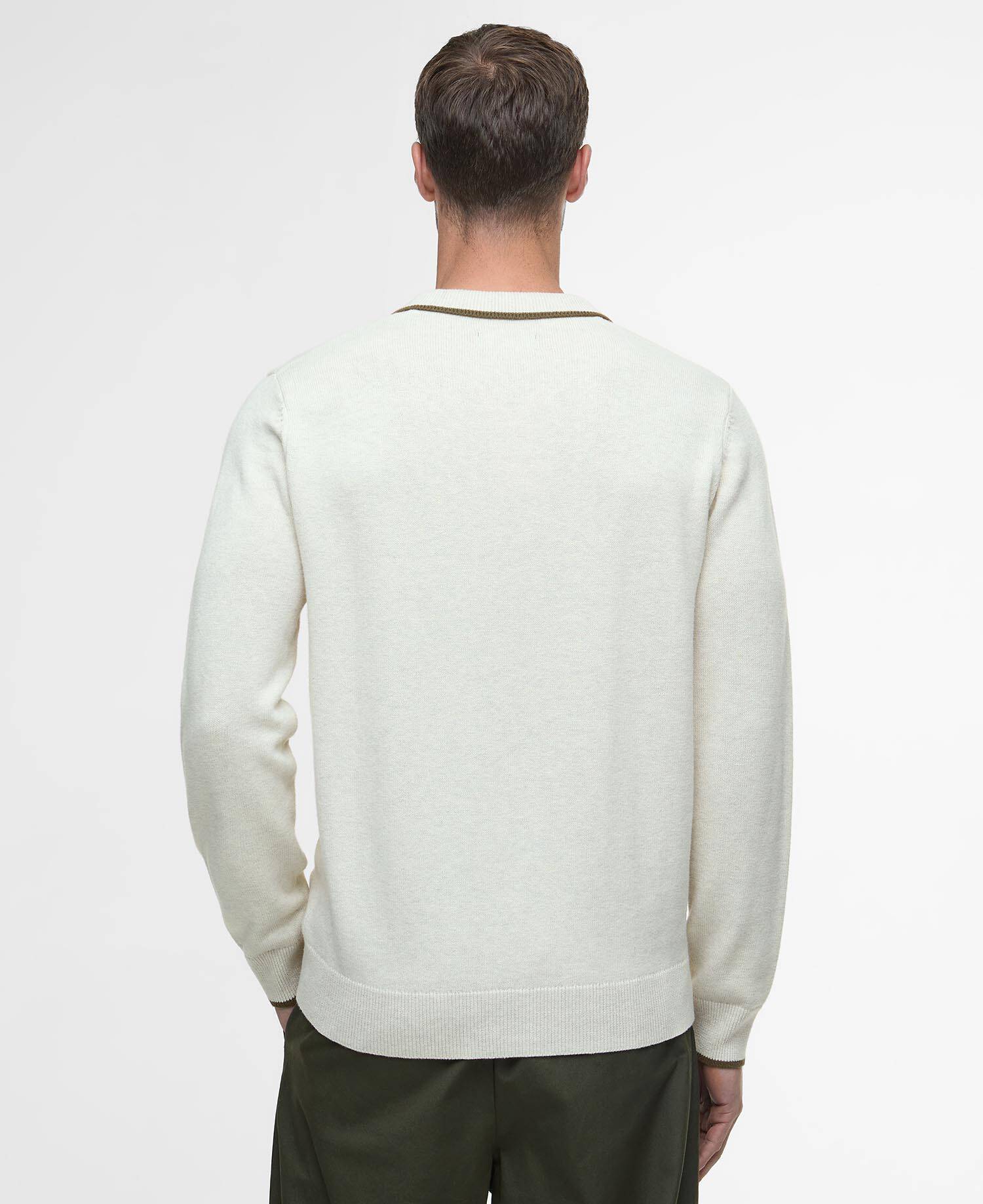Fenhill Knitted Polo Whisper White image number 2
