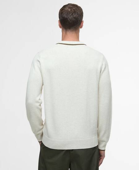 Fenhill Knitted Polo Whisper White