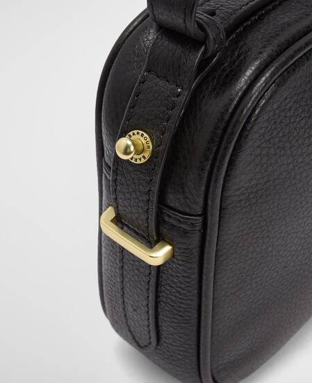 Daphne Leather Crossbody Bag Black