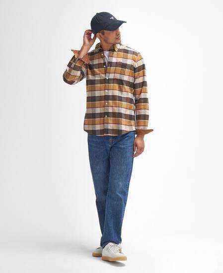 Valley Tailored Long-Sleeved Shirt Classic Brown Valley Tailored Long-Sleeved Shirt Classic Brown