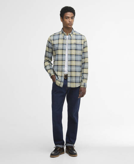 Lewis Tailored Long-Sleeved Shirt Highland Loch Tartan
