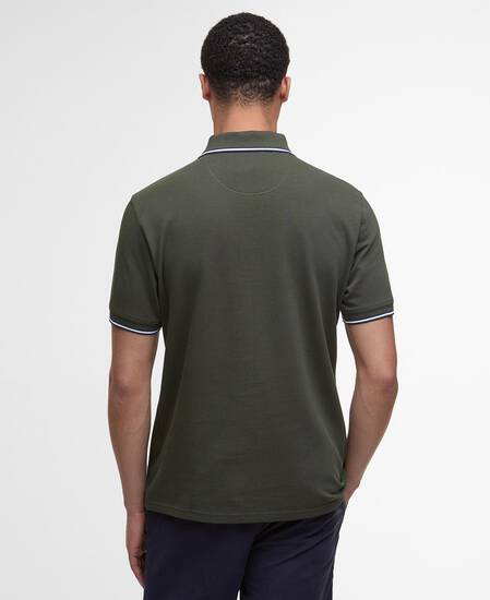 Fielding Tailored Short-Sleeved Polo Shirt Olive Fielding Tailored Short-Sleeved Polo Shirt Olive