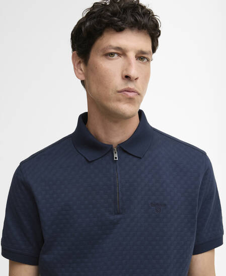 Hockham Tailored Polo Shirt Navy