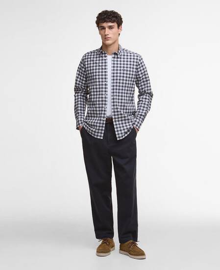 Lomond Tailored Long-Sleeved Shirt Riverstone Tartan