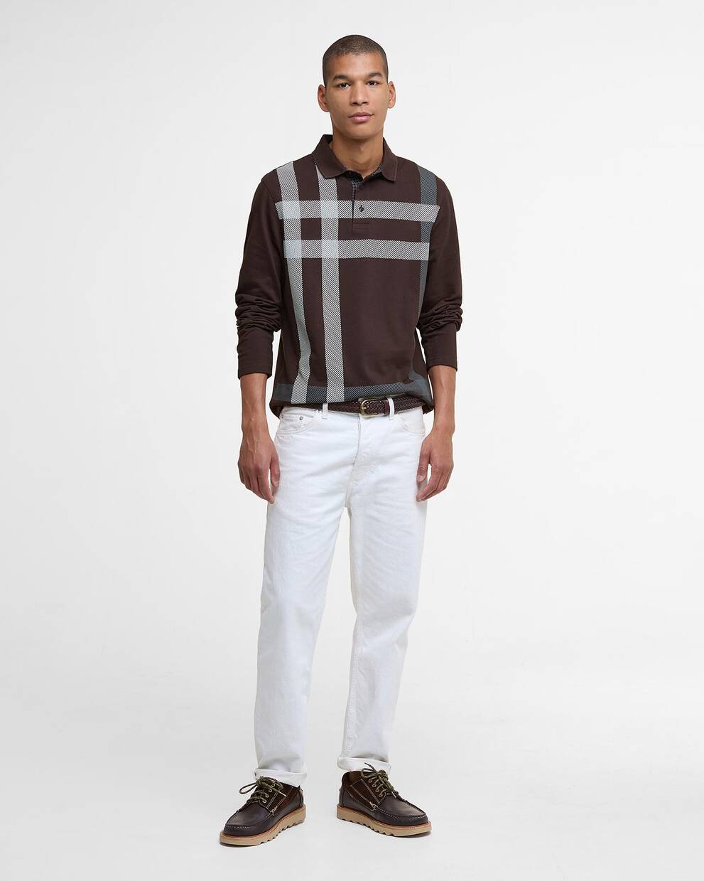 Blaine Tartan Long-Sleeved Polo Shirt