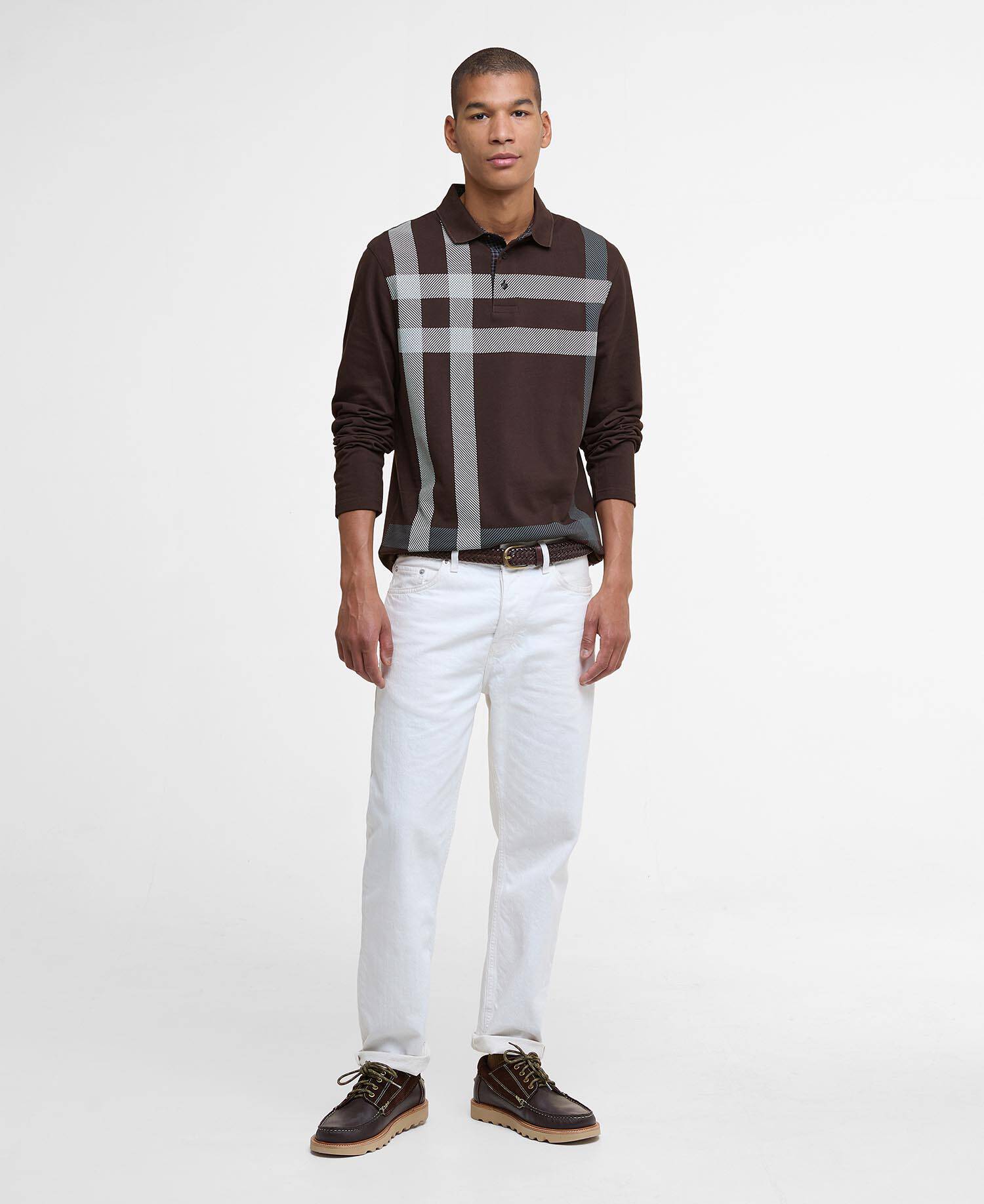 Blaine Tartan Long-Sleeved Polo Shirt image number 1