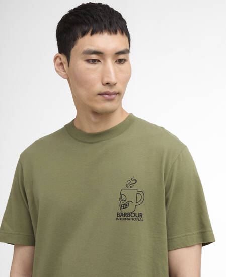 T-Shirt Staithes Graphic Olvine