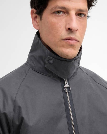 Re-Engineered Blackett Spey Waxed Jacket Asphalt