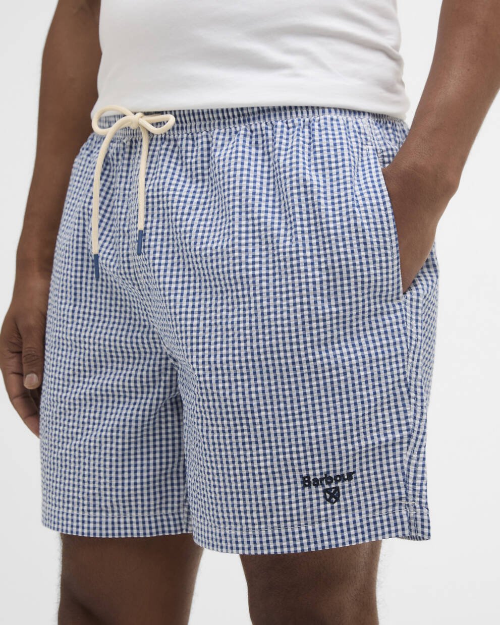 Badeshorts Gingham Seersucker