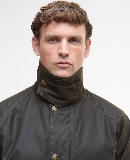 Harker Waxed Jacket Olive