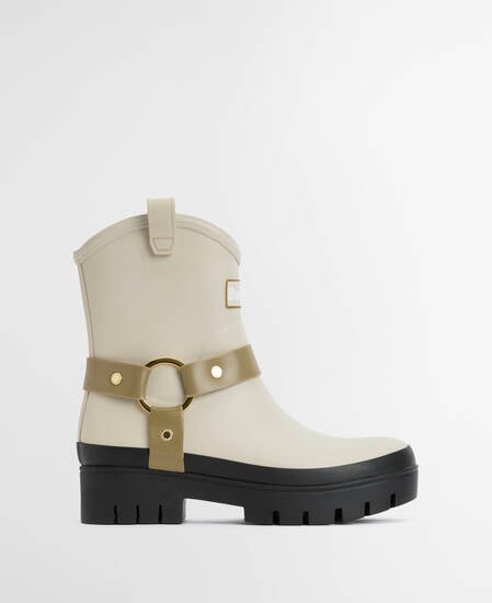 Elley Harness Wellington Boots Light Oak/Bleached Olive