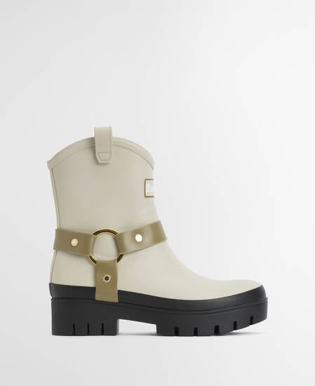 Elley Harness Wellington Boots Light Oak/Bleached Olive
