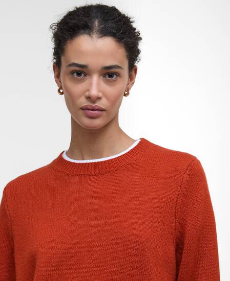 Woodhouse Crew Neck Jumper Orange