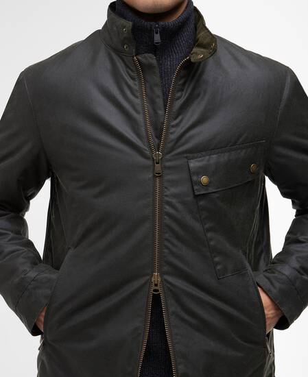 Chard Wax Jacket Archive Olive