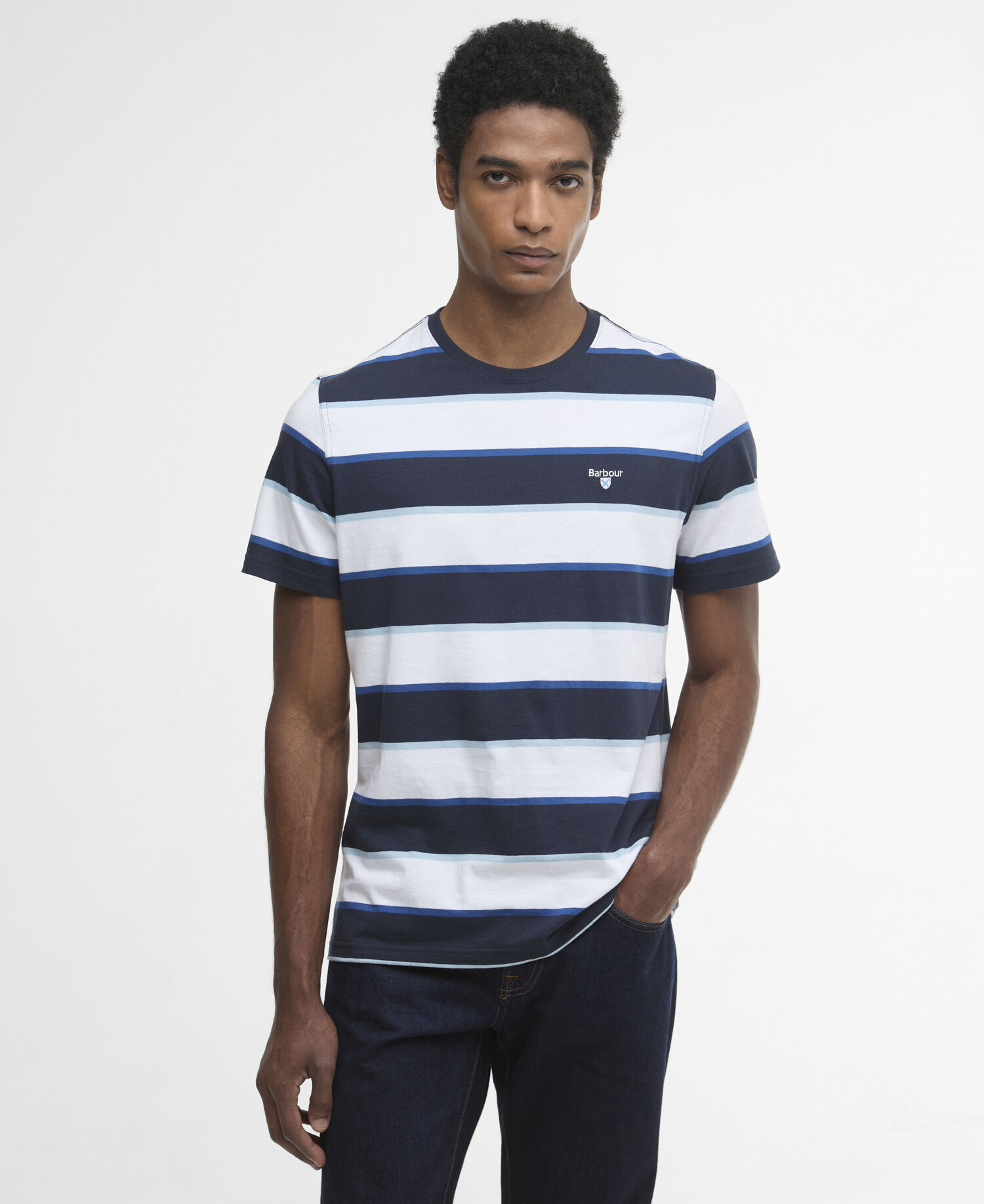 Meldon Stripe T-Shirt Navy